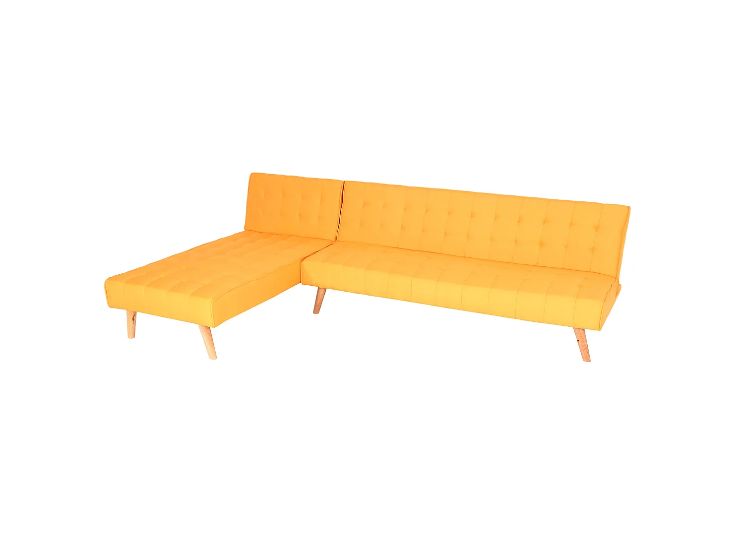 Sofa narożna MCW-K38,  żółty