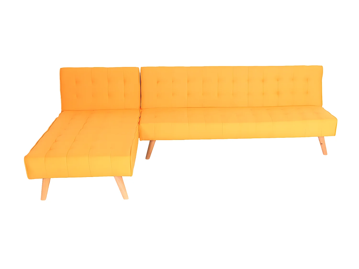 Sofa narożna MCW-K38,  żółty