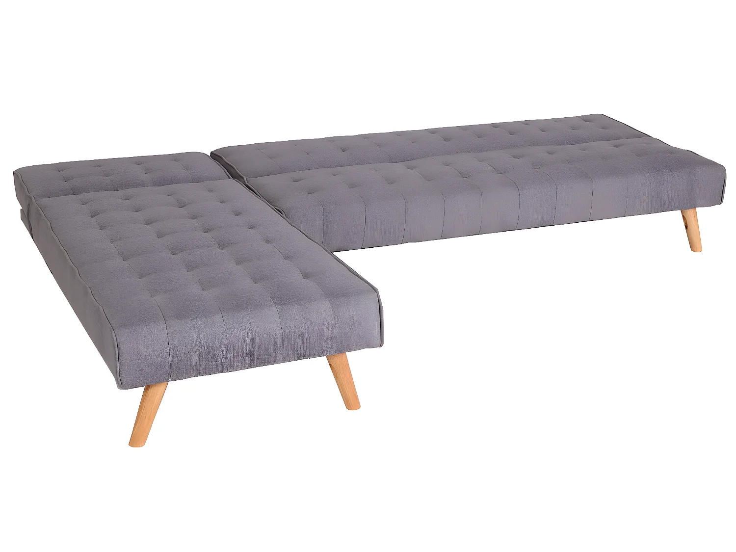 Sofa narożna MCW-K38,  jasnoszary