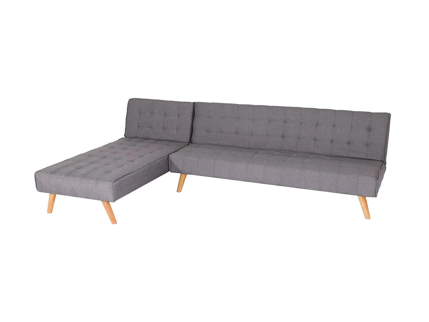 Ecksofa MCW-K38, Hellgrau