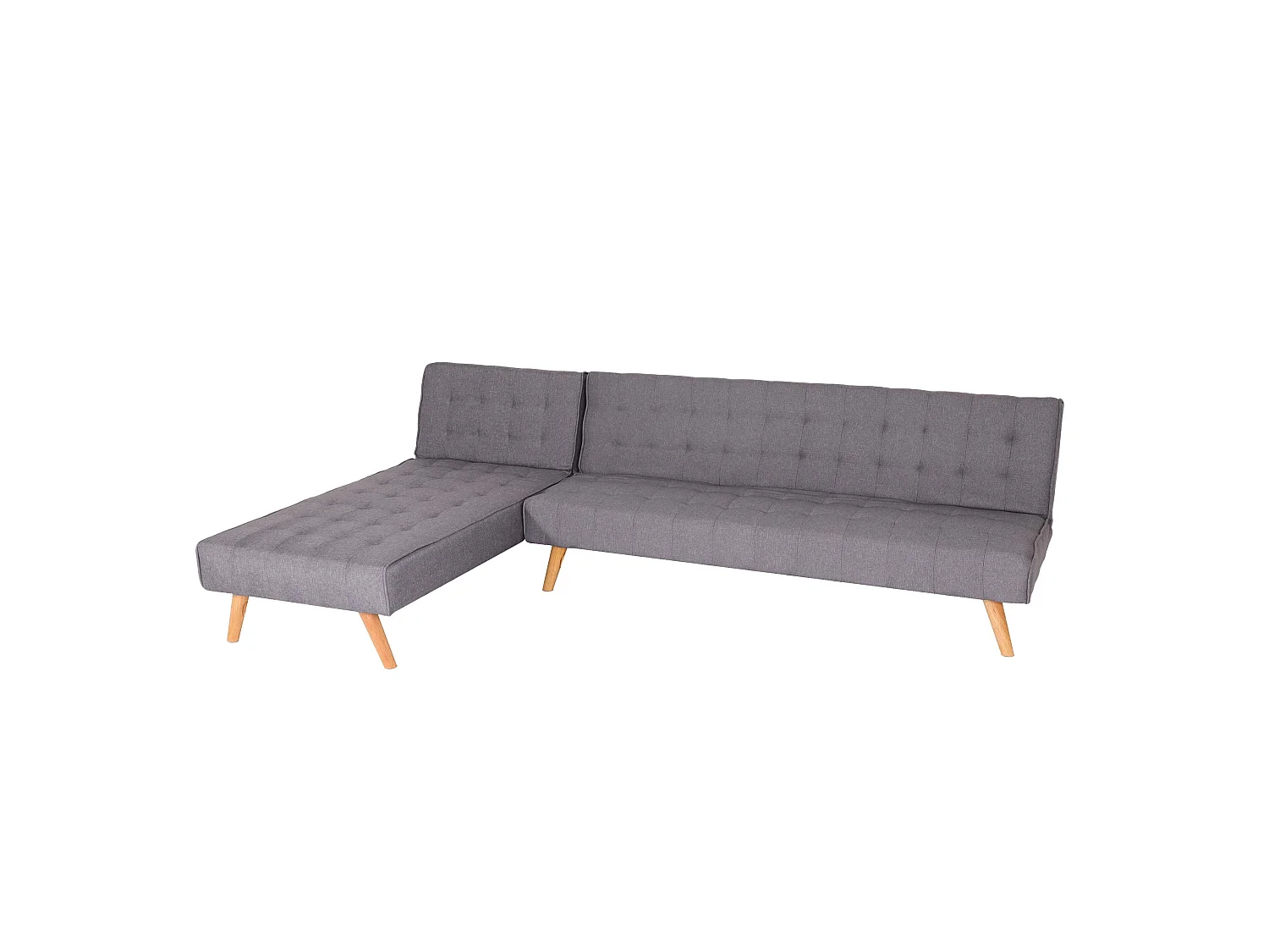 Ecksofa MCW-K38, Hellgrau