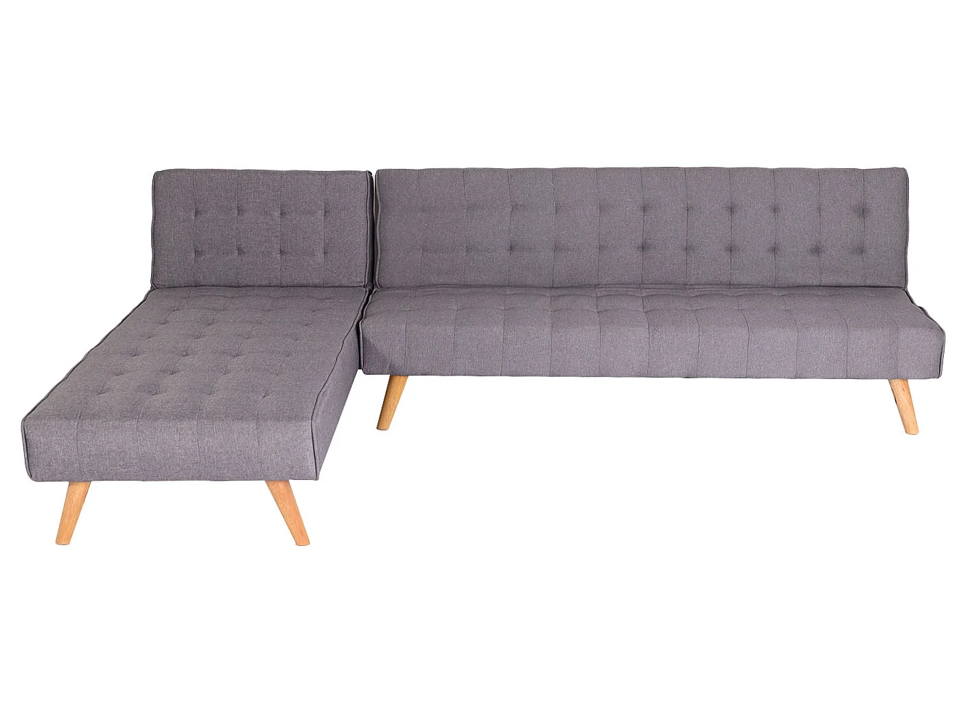 Ecksofa MCW-K38, Hellgrau