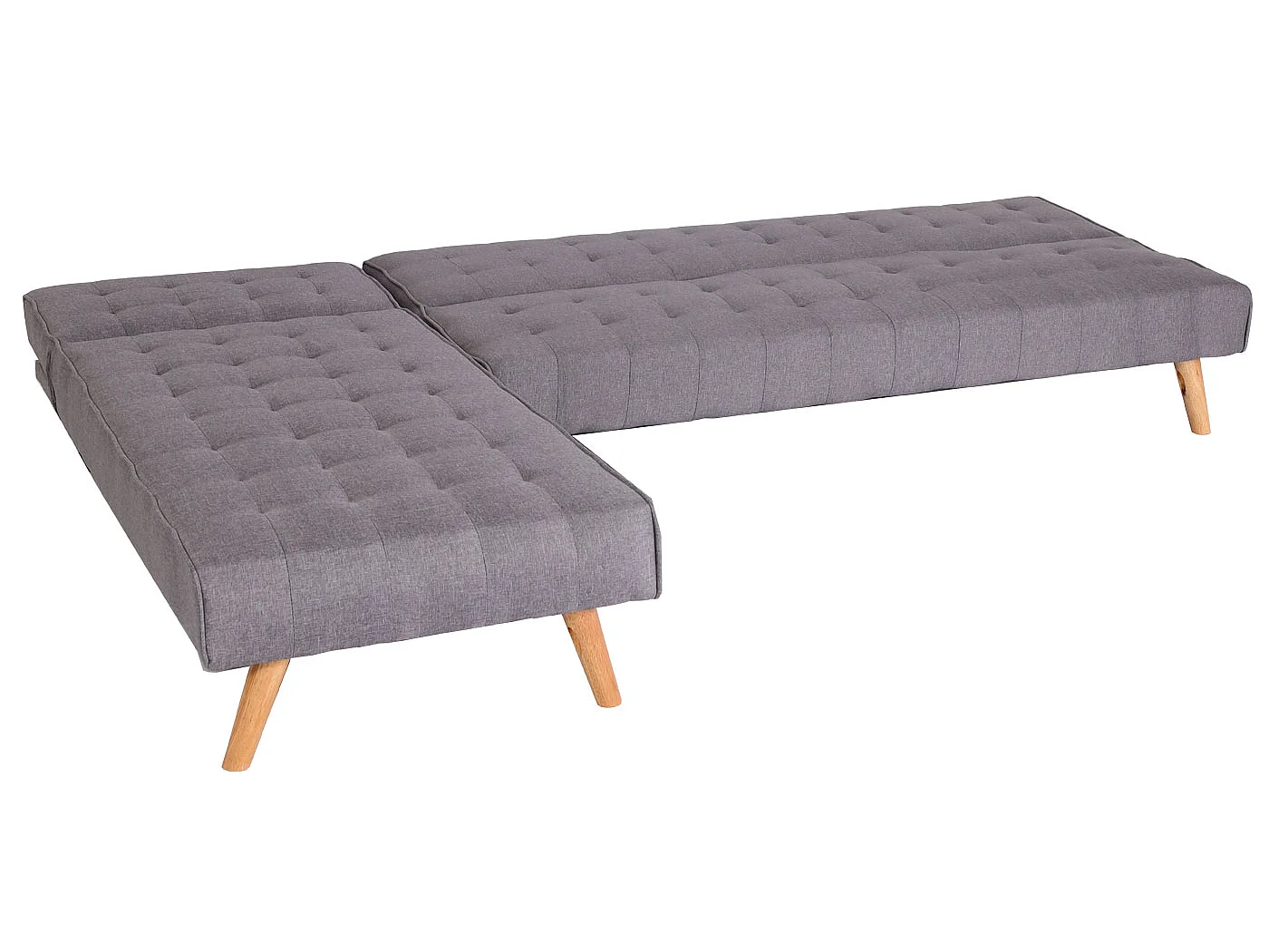 Ecksofa MCW-K38, Hellgrau