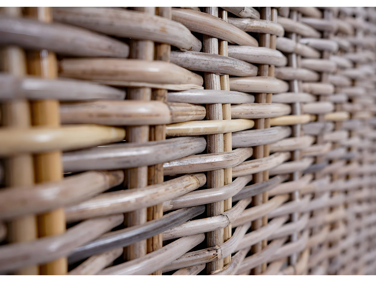 Divano MCW-M32, divano 4 posti in rattan sofà lounge con cuscini,209cm Kubu tessuto naturale/rivestimento tessile avorio