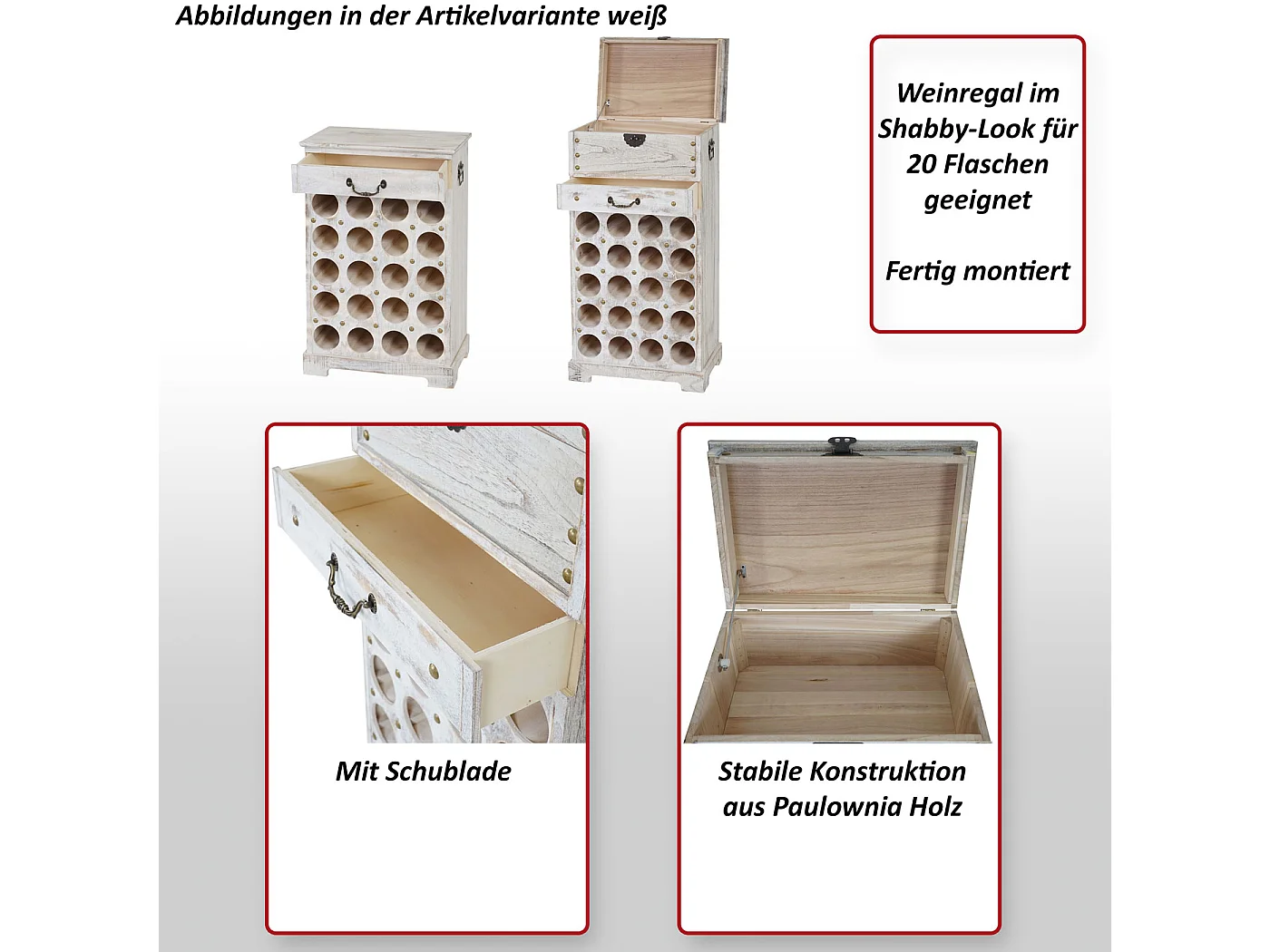 Wijnrek Torre  H323,  bruin