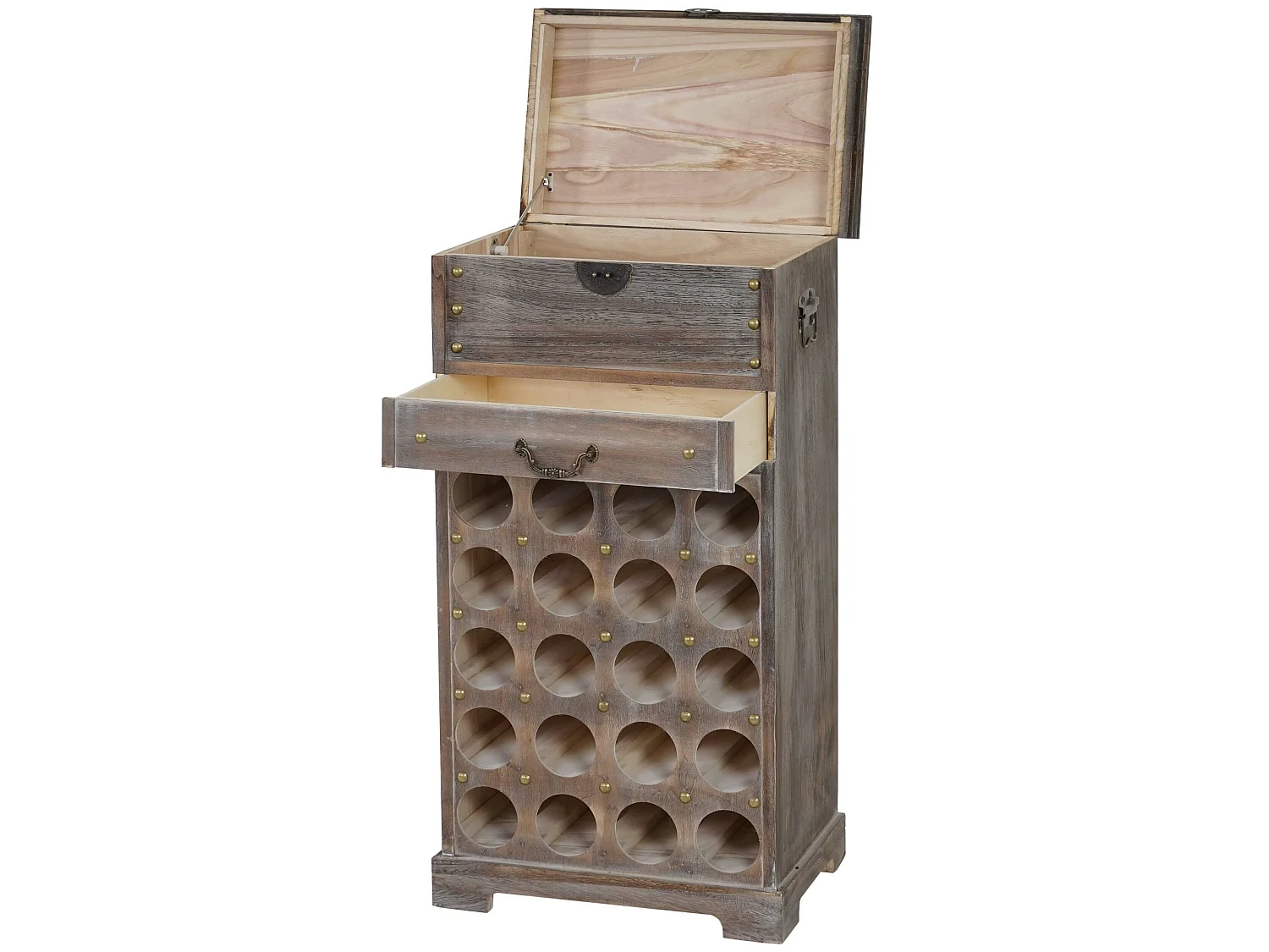 Casier à vin Torre H323,  marron