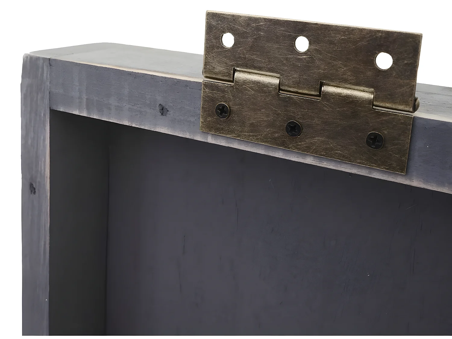 Serie Vintage portabottiglie MCW-C54 legno paulonia 120x22x5cm grigio