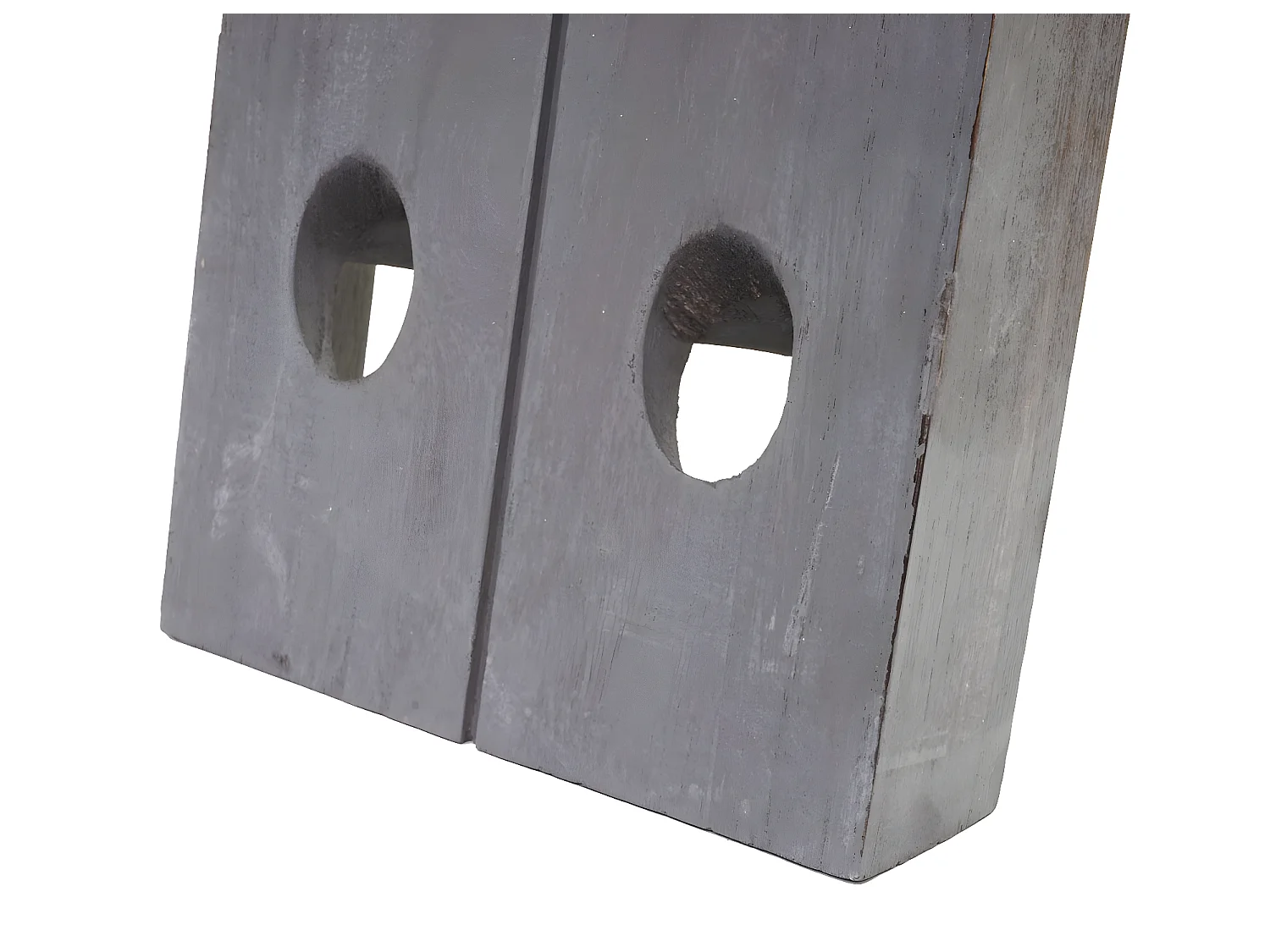 Serie Vintage portabottiglie MCW-C54 legno paulonia 120x22x5cm grigio