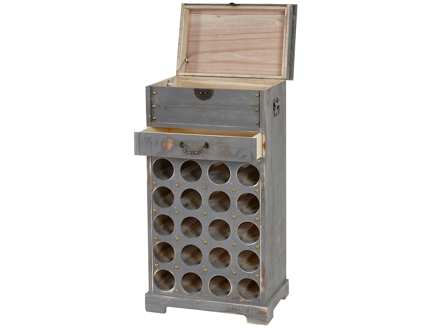 Wijnrek Torre  H323,  grijs