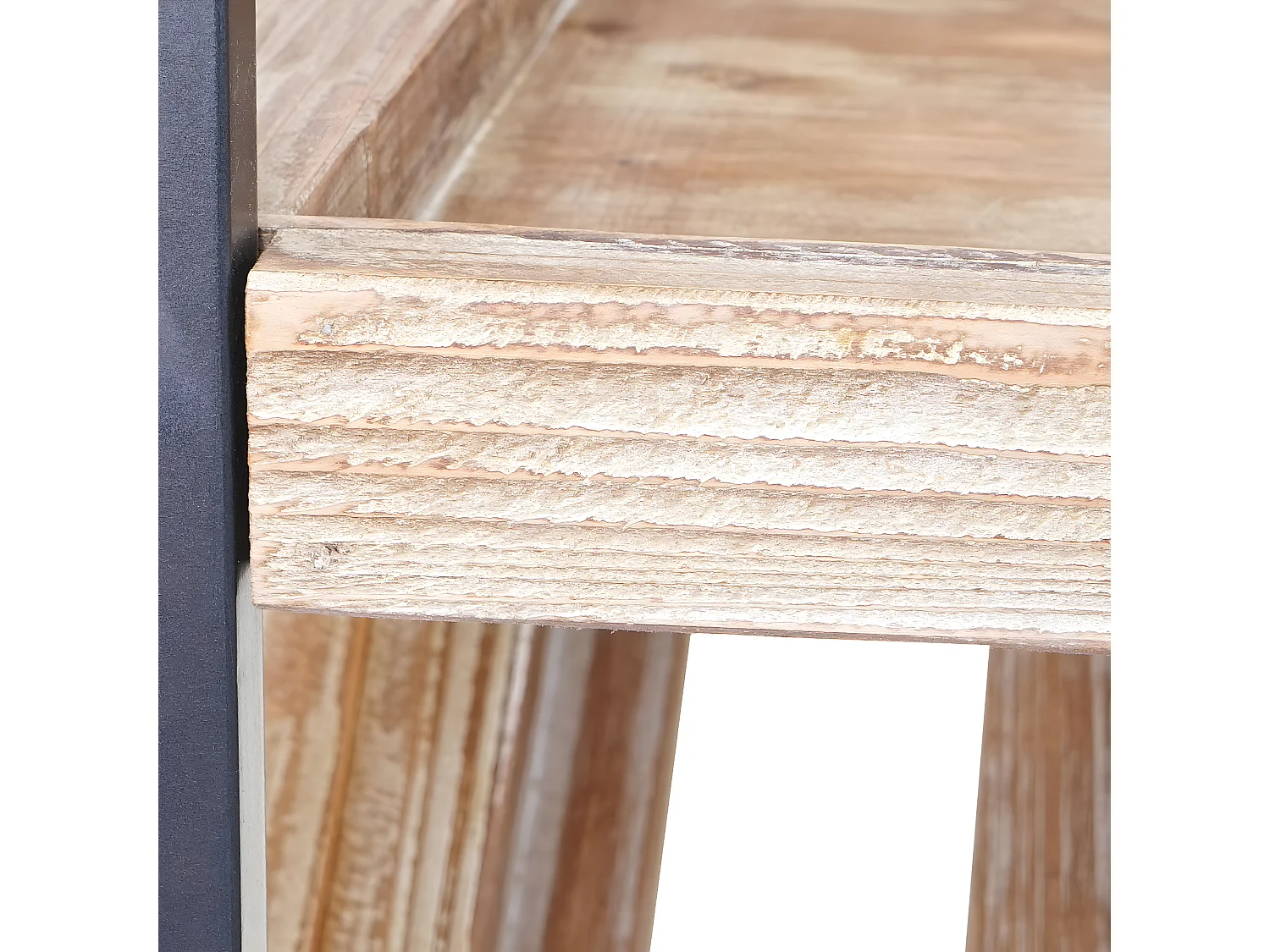 Portabottiglie cantinetta elegante moderno con portabicchieri MCW-D60 ferro legno 39x114x189cm