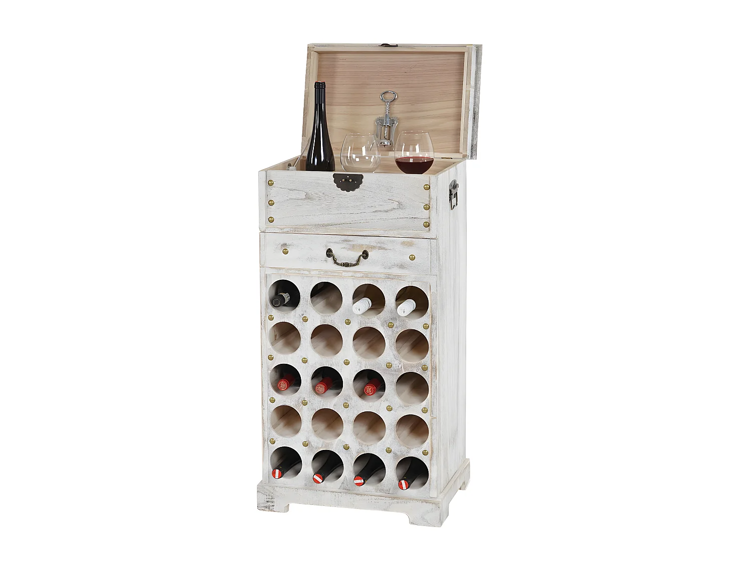 Casier à vin Torre H323,  blanc