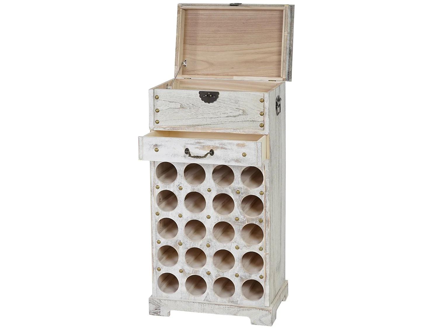 Casier à vin Torre H323,  blanc