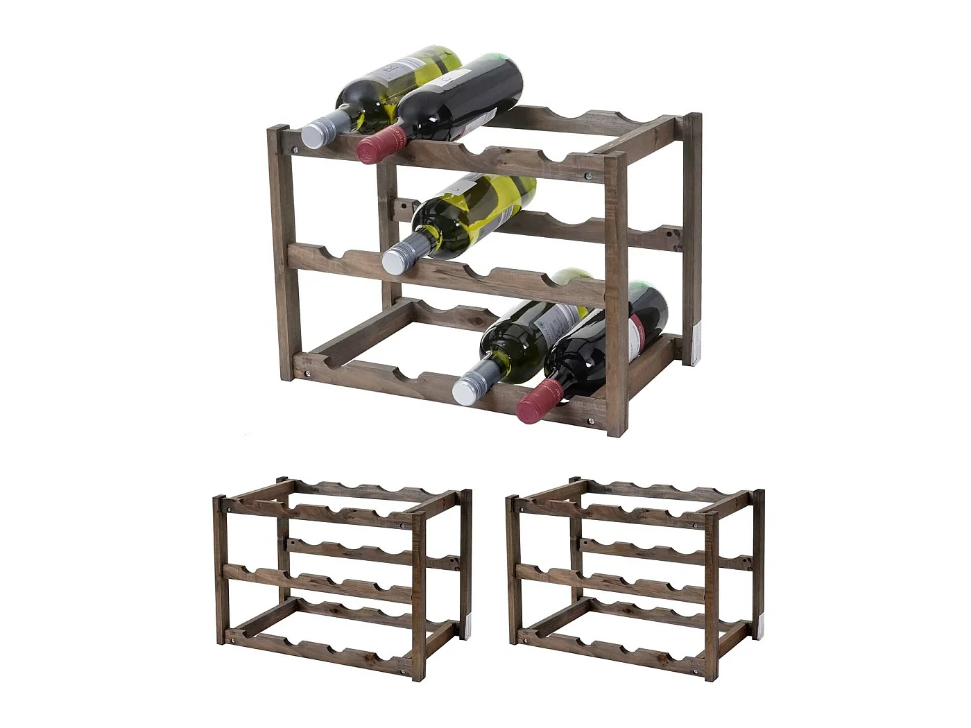 Casier à vin MCW-B58 3 étagères,  3 pièces