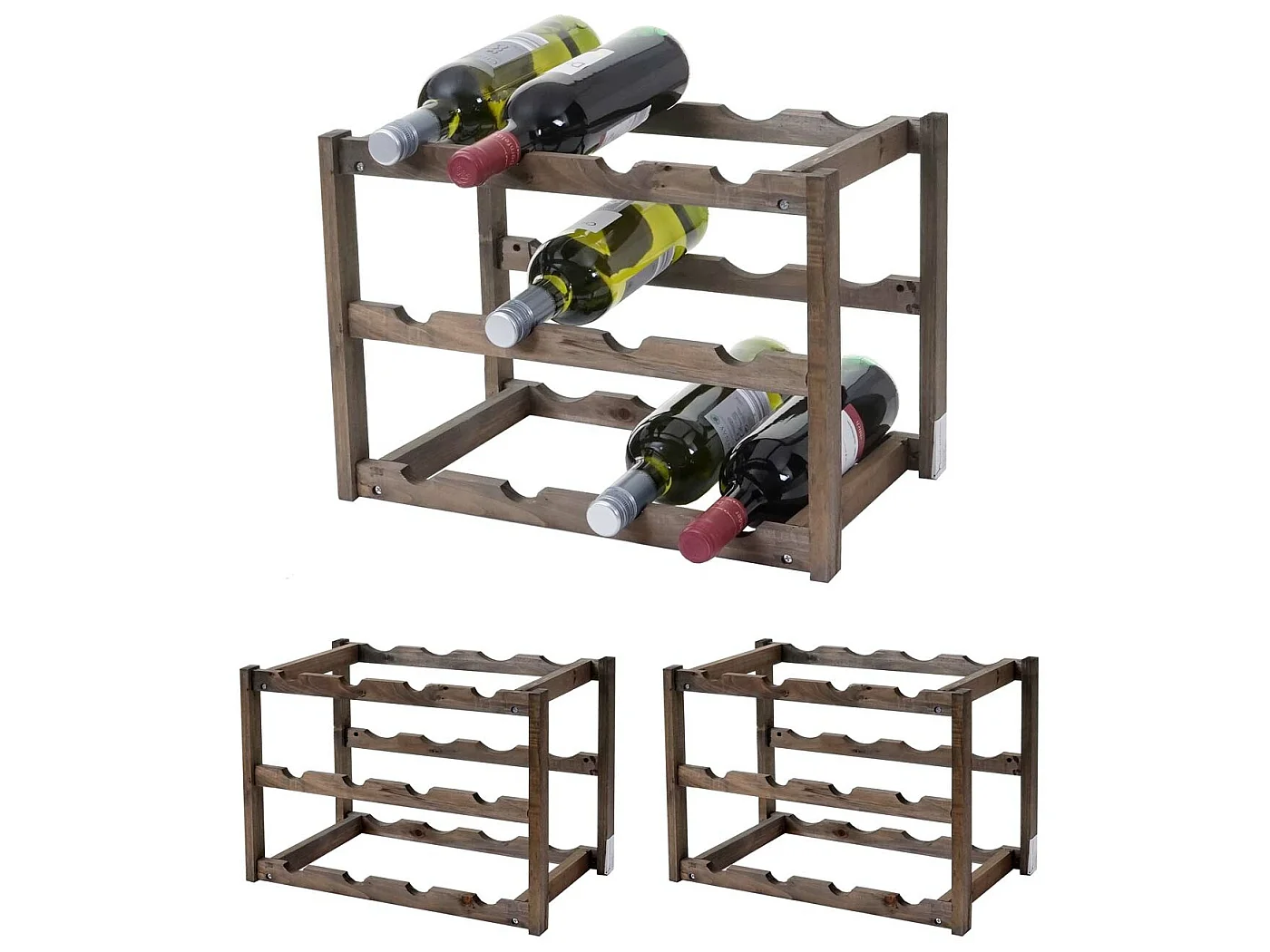 Casier à vin MCW-B58 3 étagères,  3 pièces