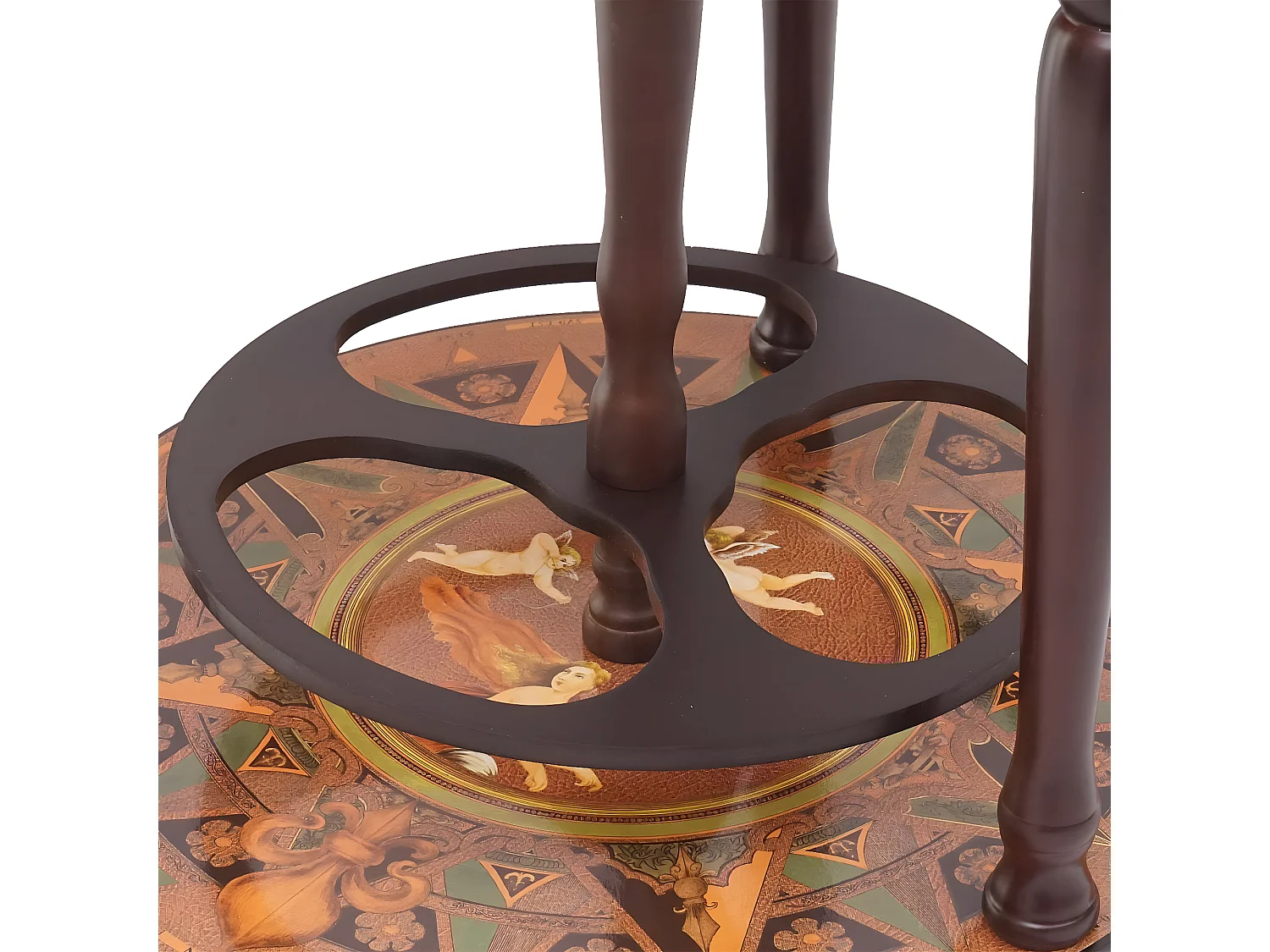 Mini bar portabottiglie carrello con ruote mappamondo decorativo MCW-T874 elegante