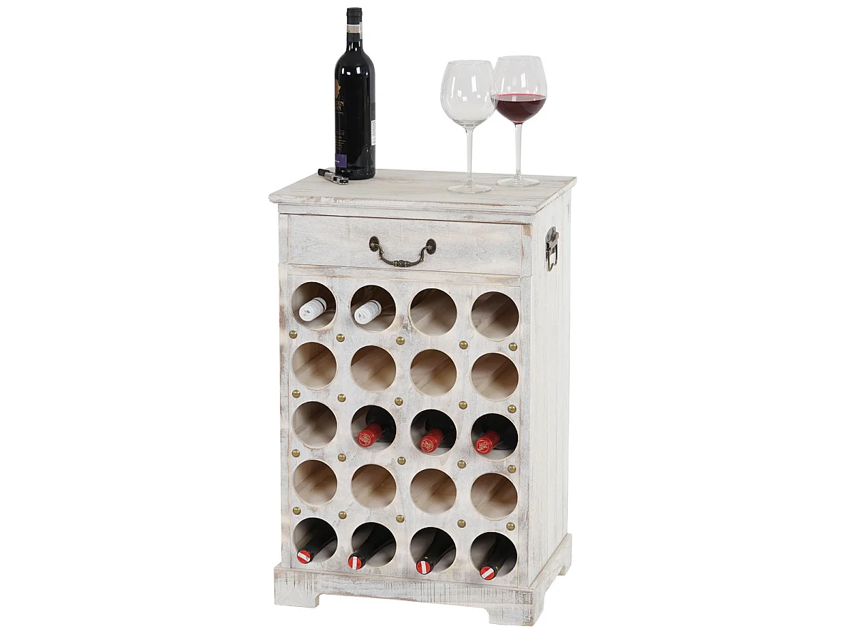 Casier à vin Torre H324,  blanc