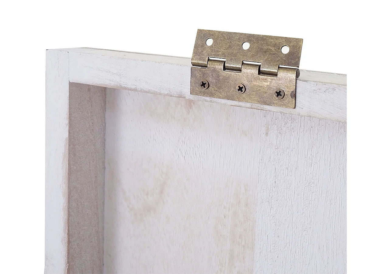 Decoratief trillend bord,  wit
