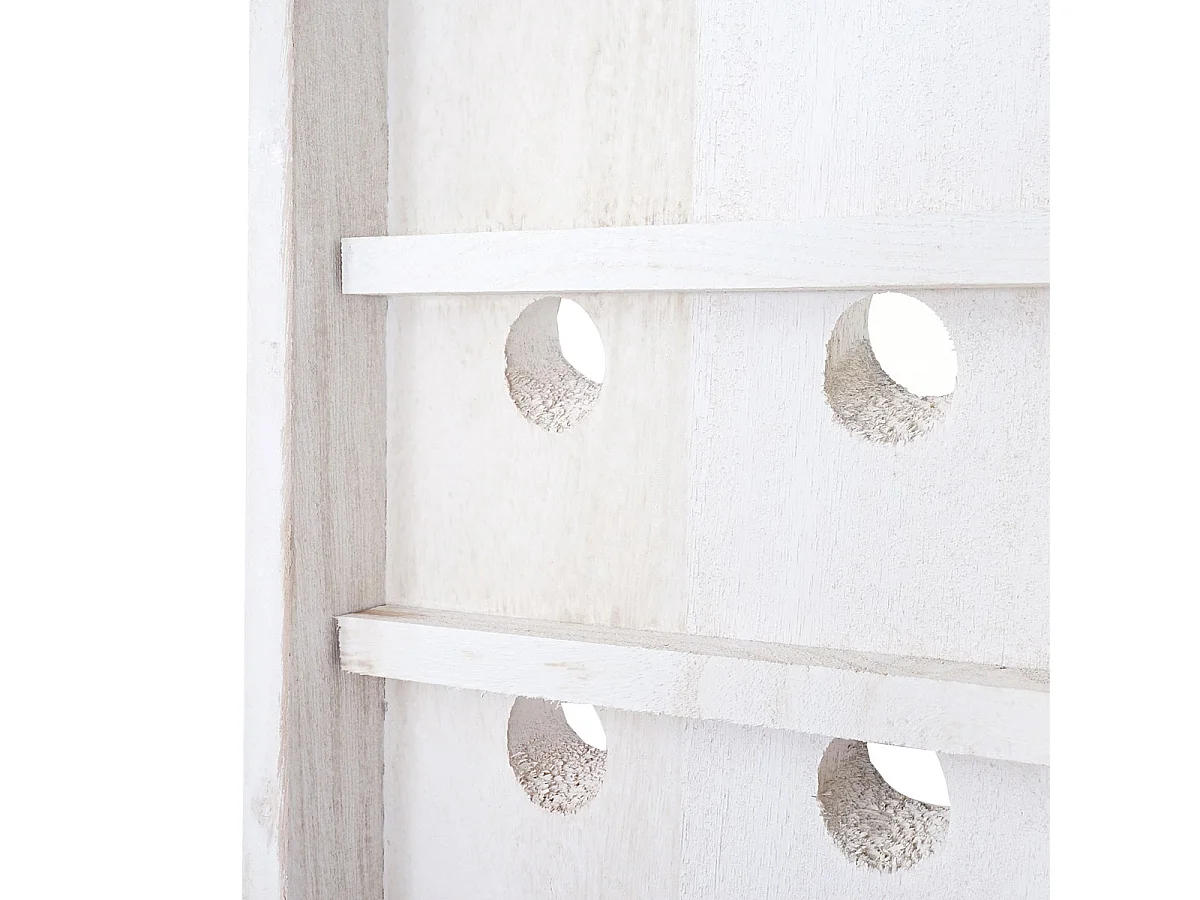 Decoratief trillend bord,  wit