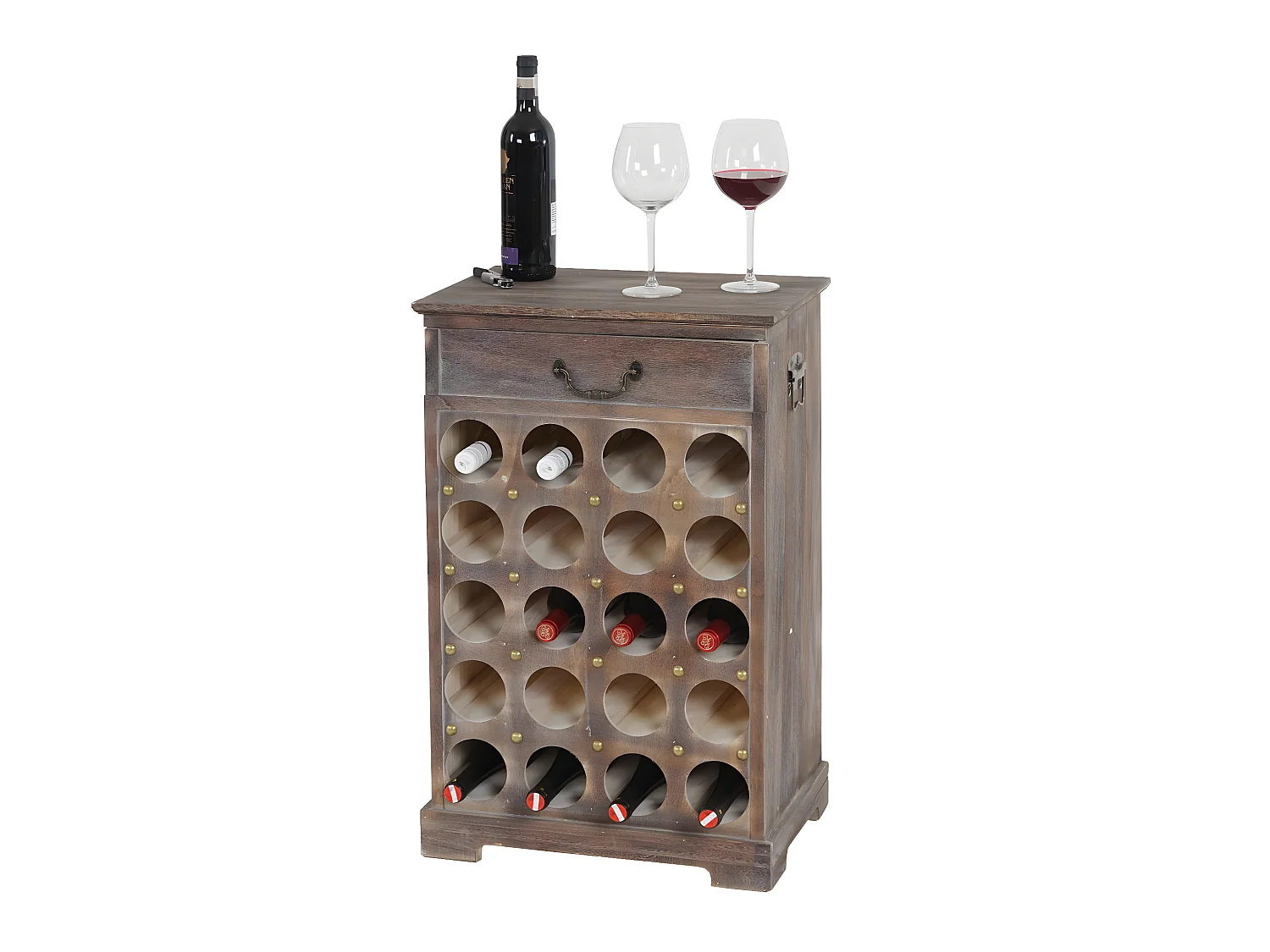 Casier à vin Torre H324,  marron