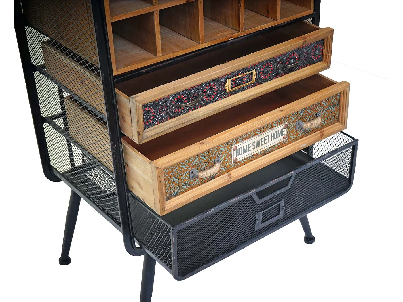 Weinregal MCW-C91, Flaschenregal Barschrank Weinständer für 10 Flaschen, Tanne Holz Vintage 157x57x38cm