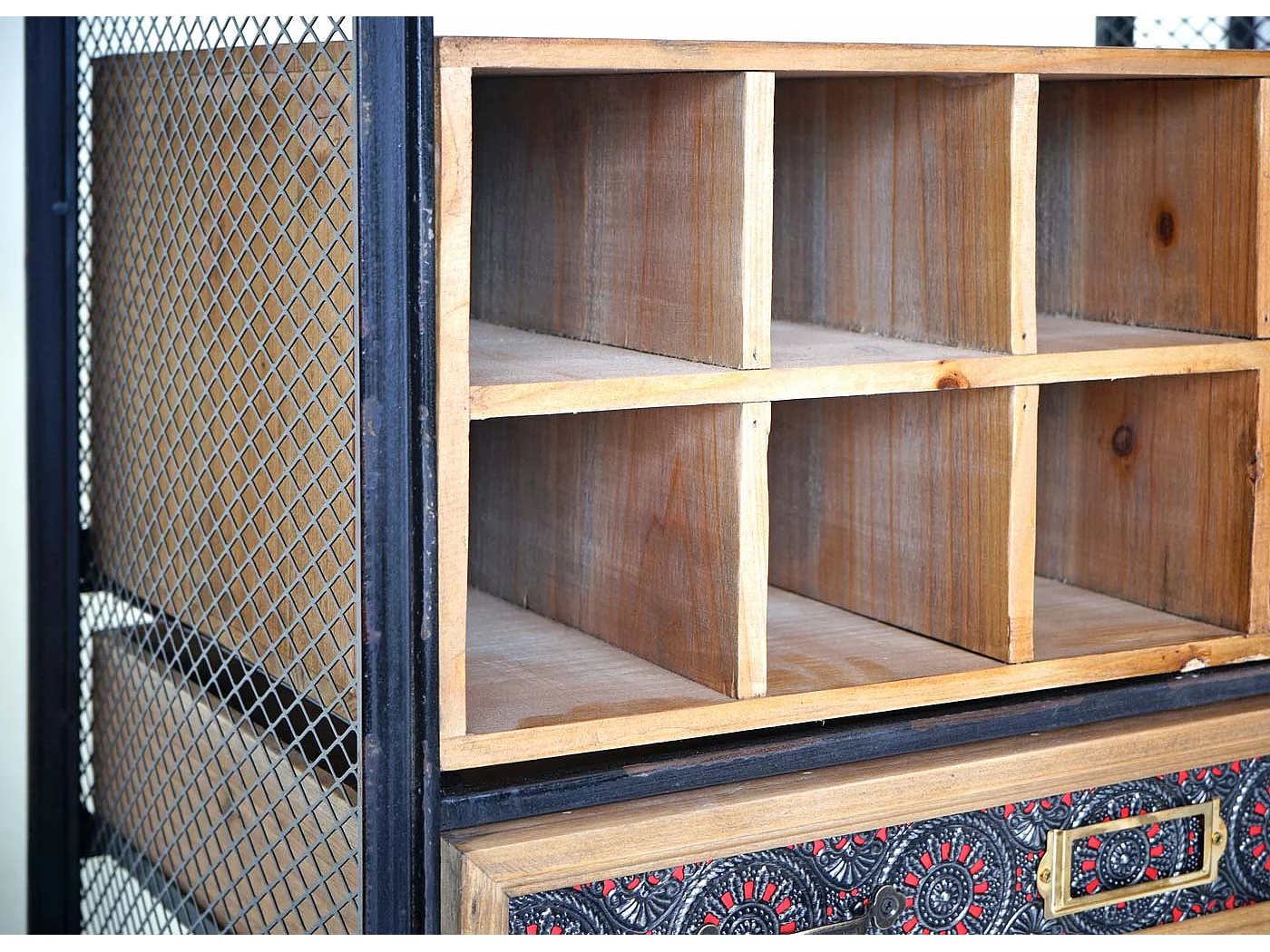 Weinregal MCW-C91, Flaschenregal Barschrank Weinständer für 10 Flaschen, Tanne Holz Vintage 157x57x38cm