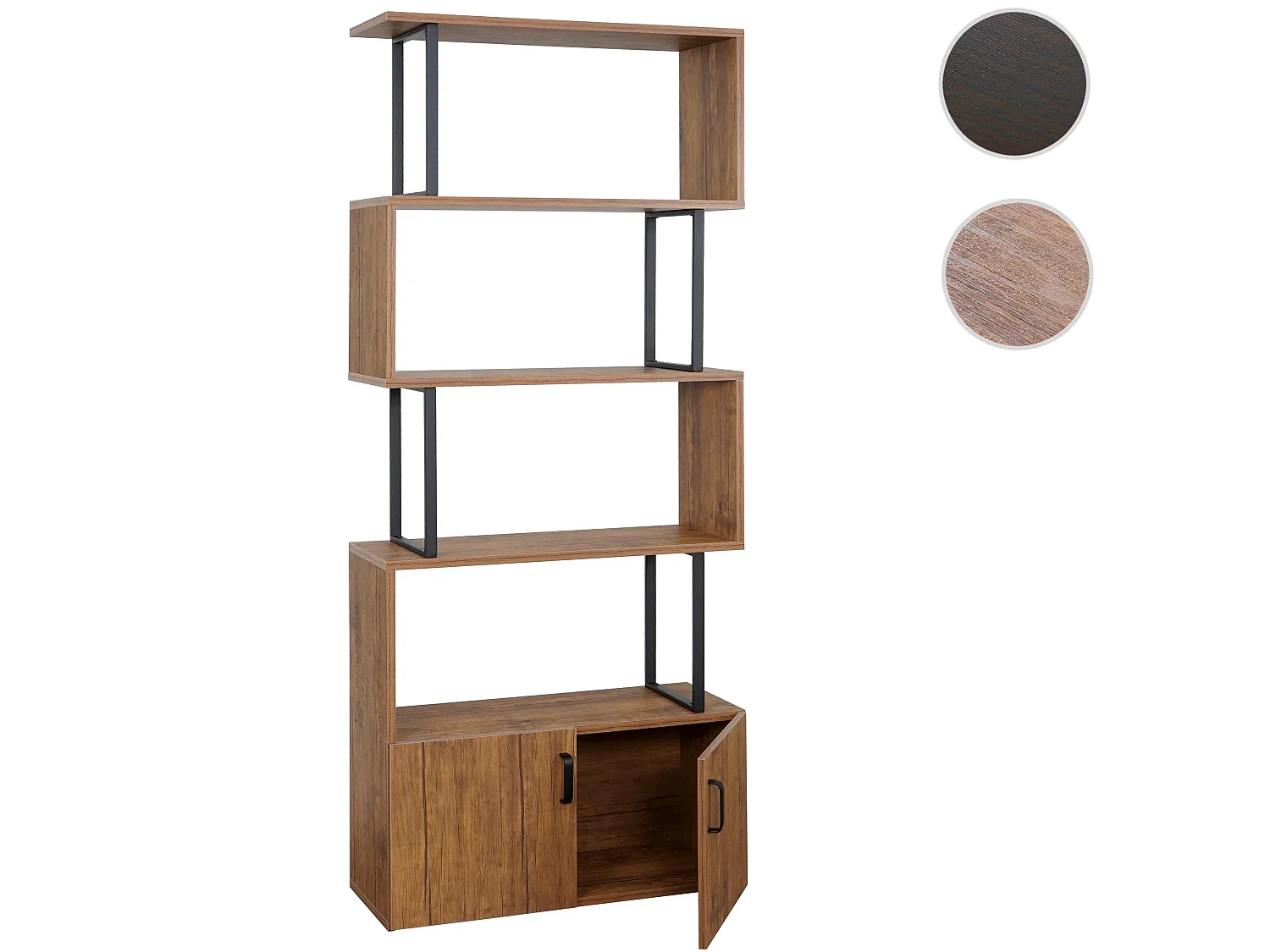 Étagère à livres MCW-A27,  aspect chêne