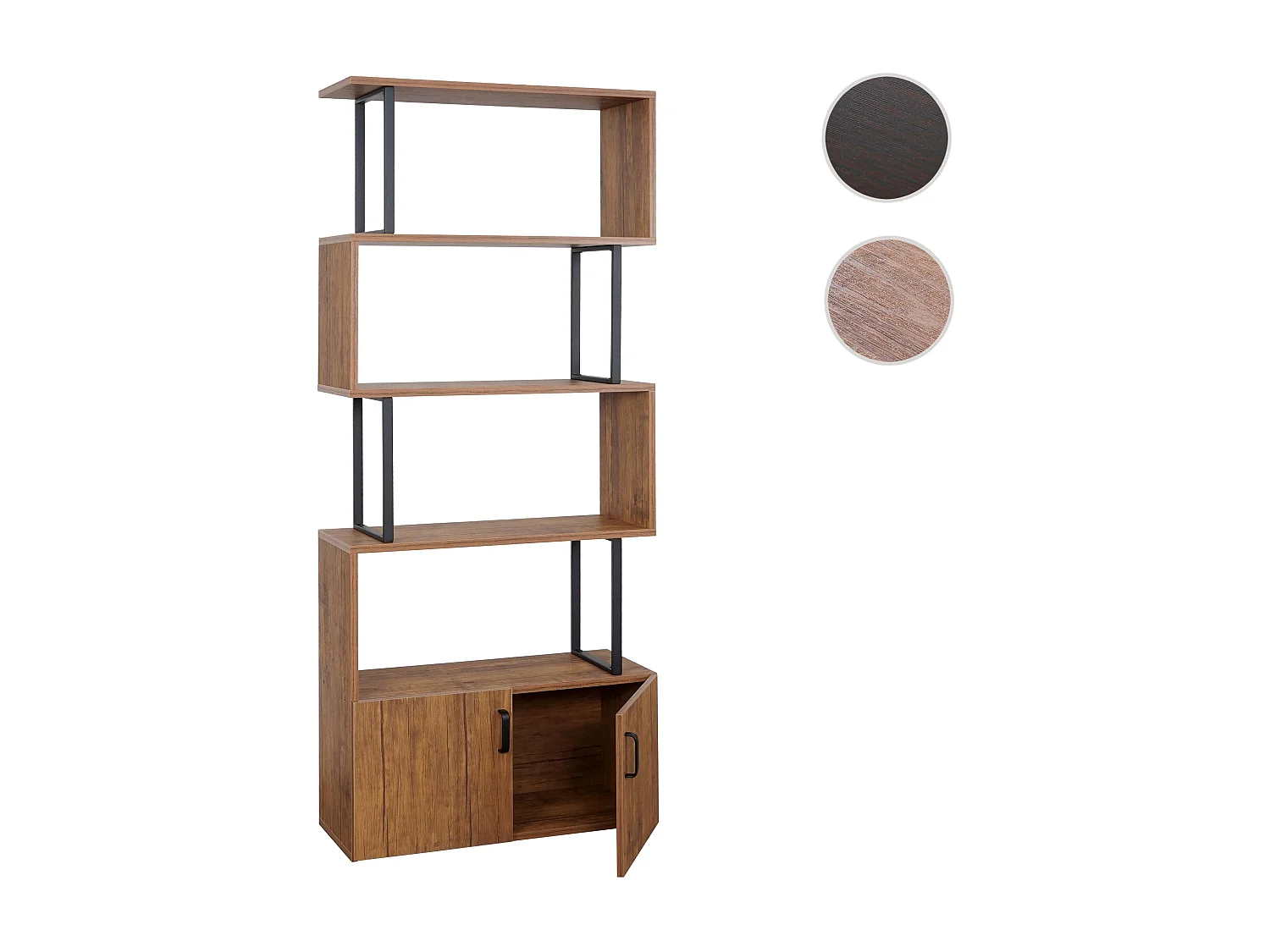 Étagère à livres MCW-A27,  aspect chêne