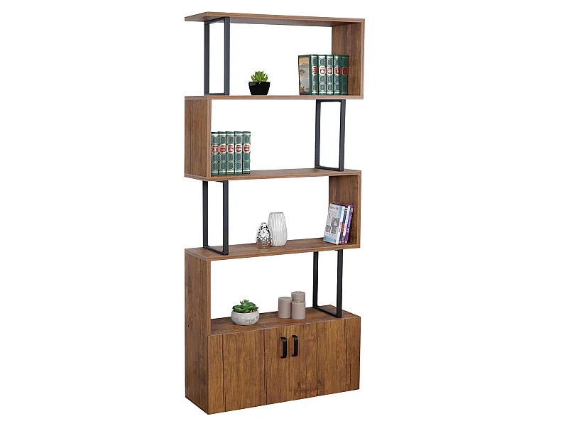 Bücherregal MCW-A27, Wildeiche-Optik