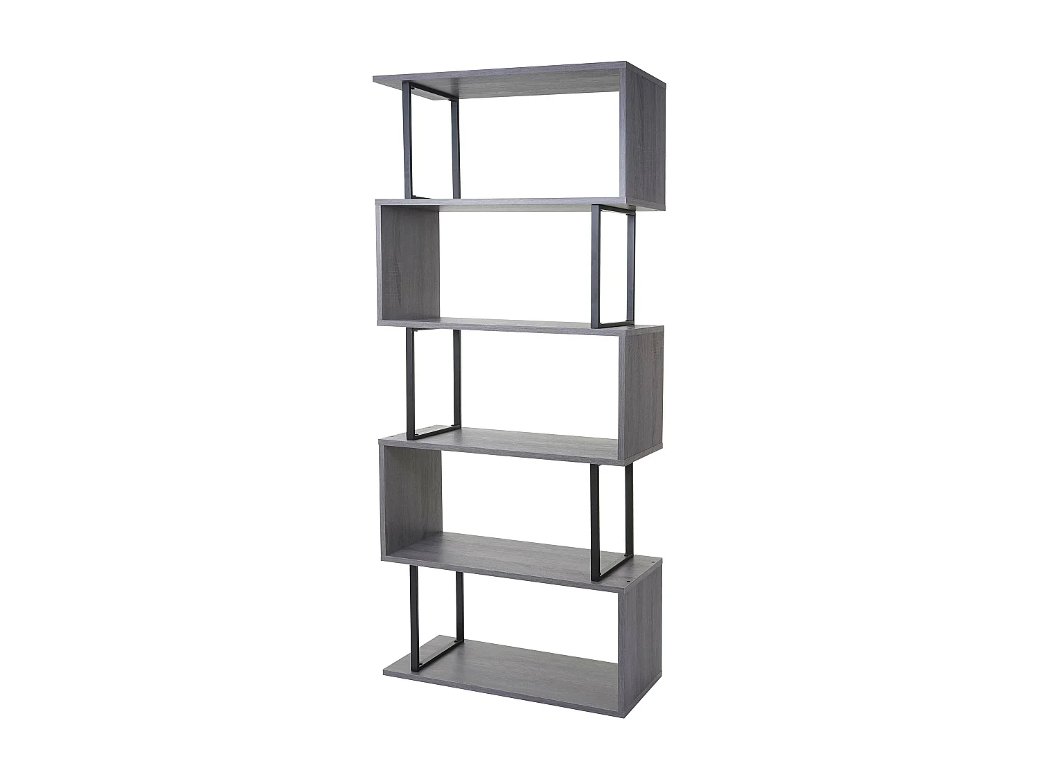 Estante MCW-A27,  cinzento, metal preto