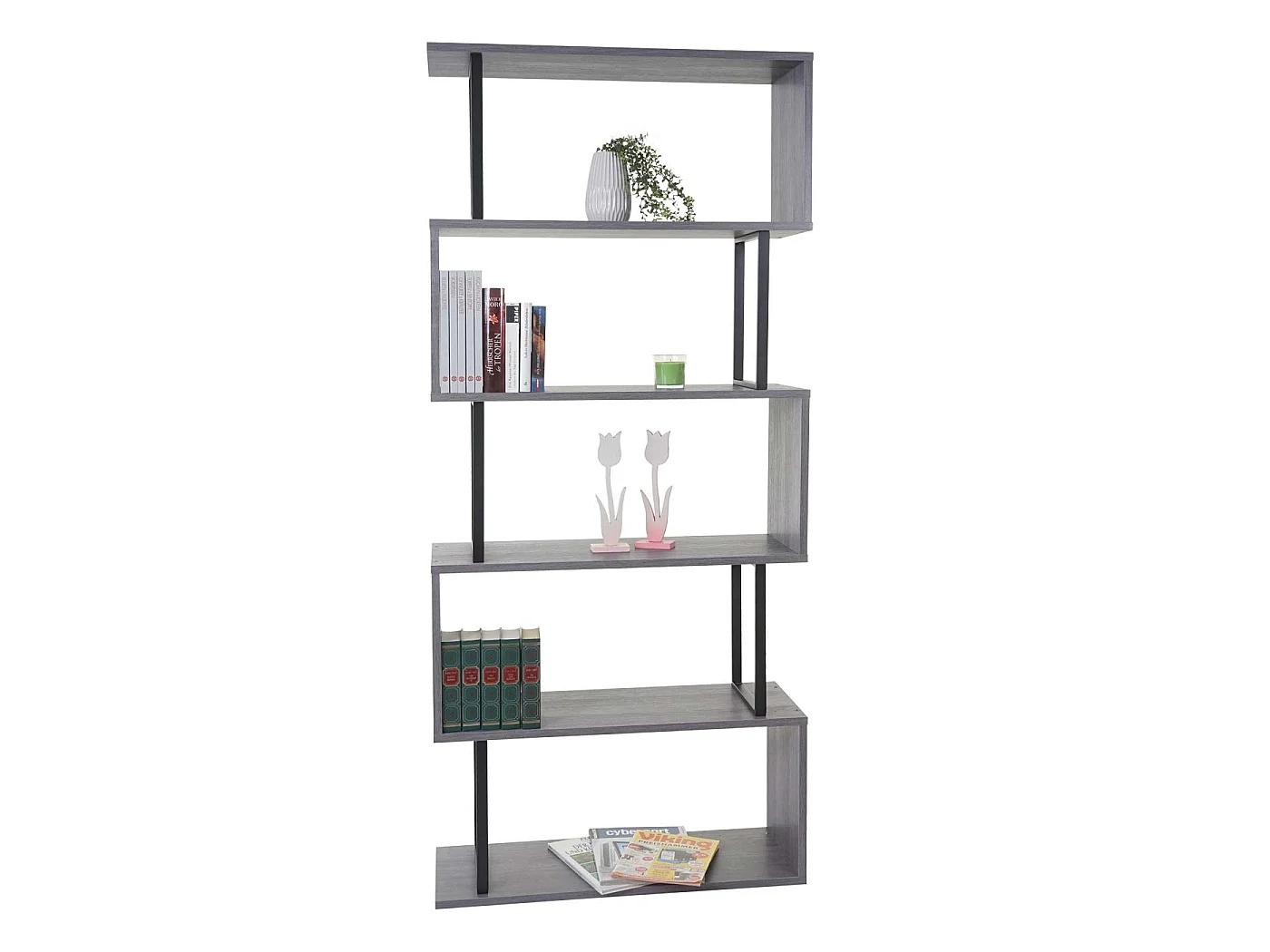 Étagère à livres MCW-A27,  gris