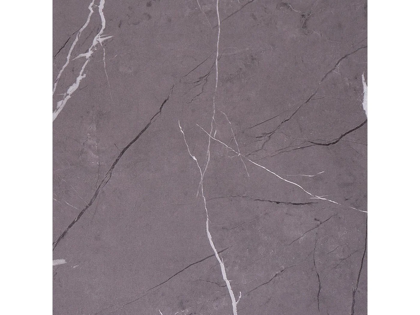 Tavolino quadrato da salotto MCW-L53 51x50x54cm ferro verniciato MDF effetto marmo grigio