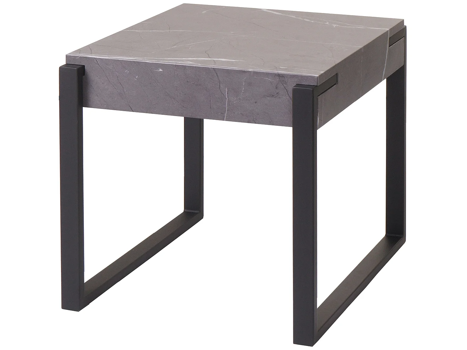 Table d'appoint MCW-L53,  aspect marbre gris