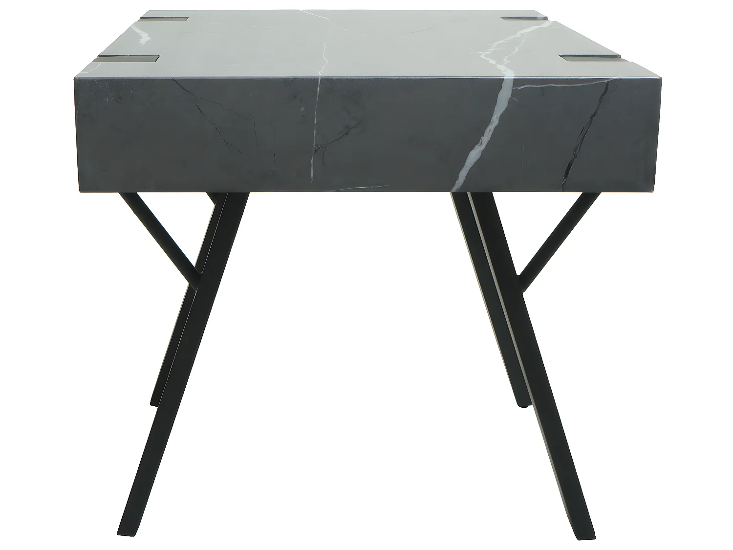 Mesa auxiliar MCW-L54,  aspecto mármol gris