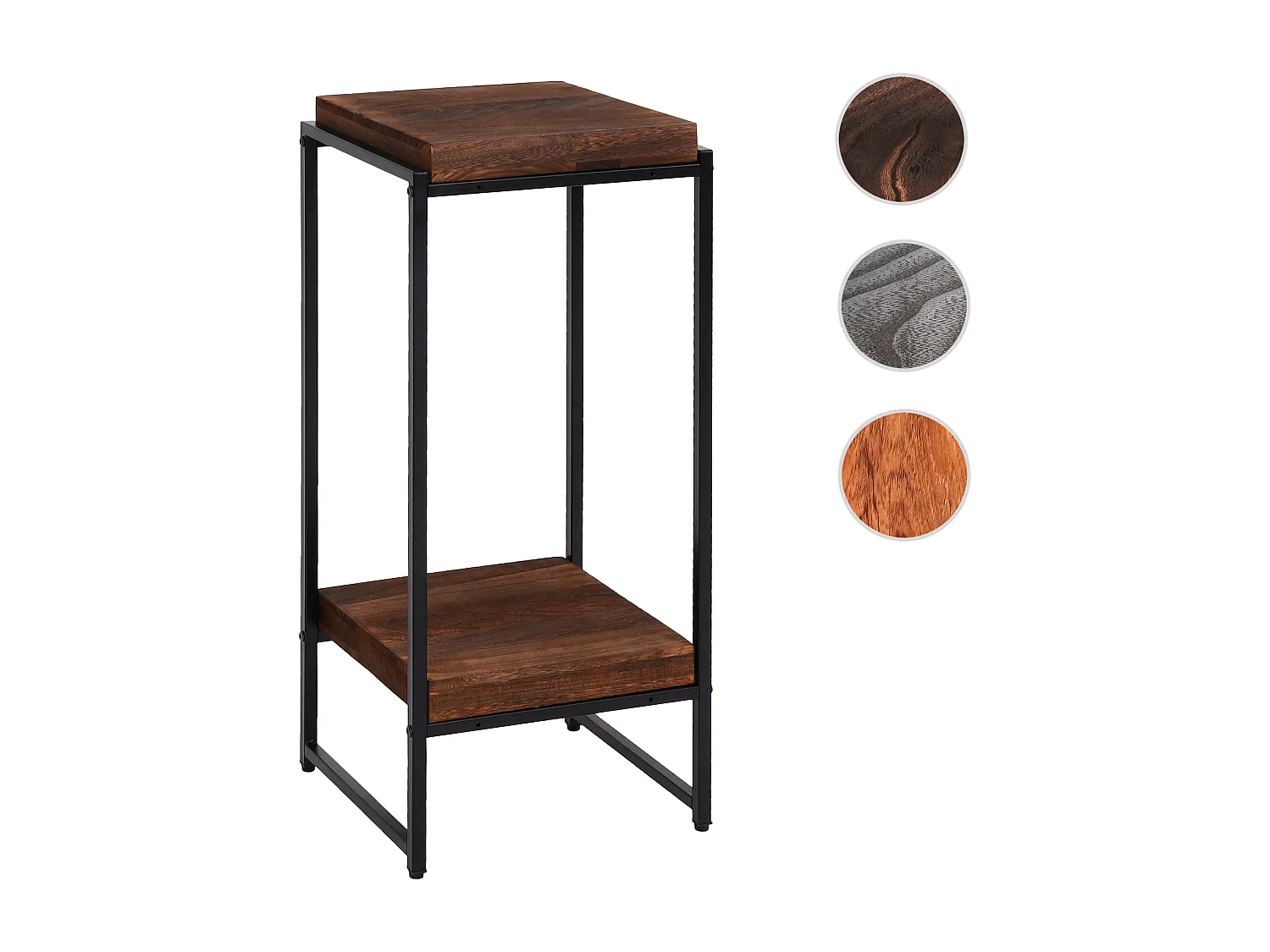 Blumentisch MCW-K71, Dunkelbraun, 82cm