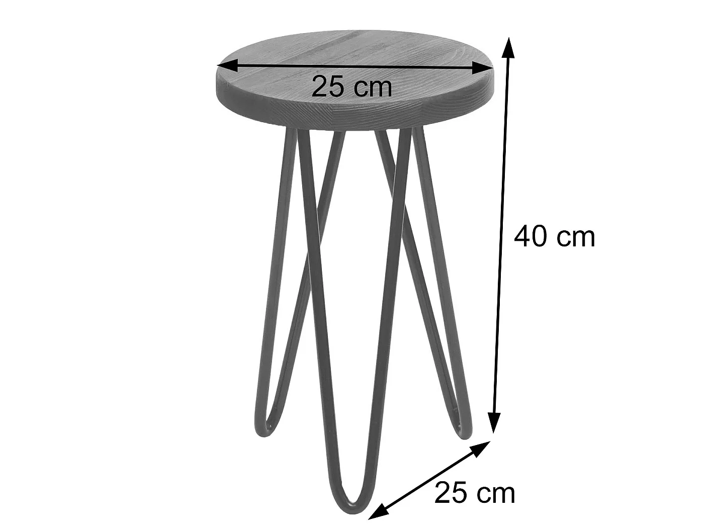 Mesa auxiliar MCW-A80 (set de 2),  color natural