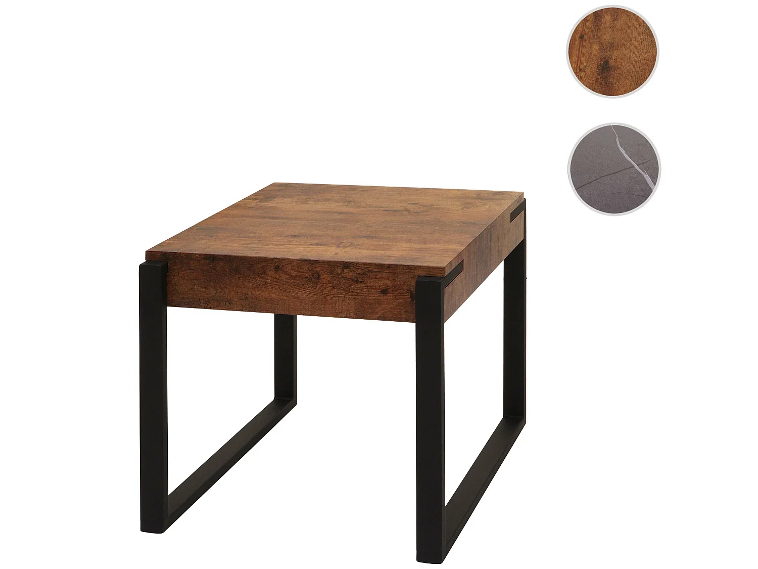 Table d'appoint MCW-L53,  chêne sauvage foncé