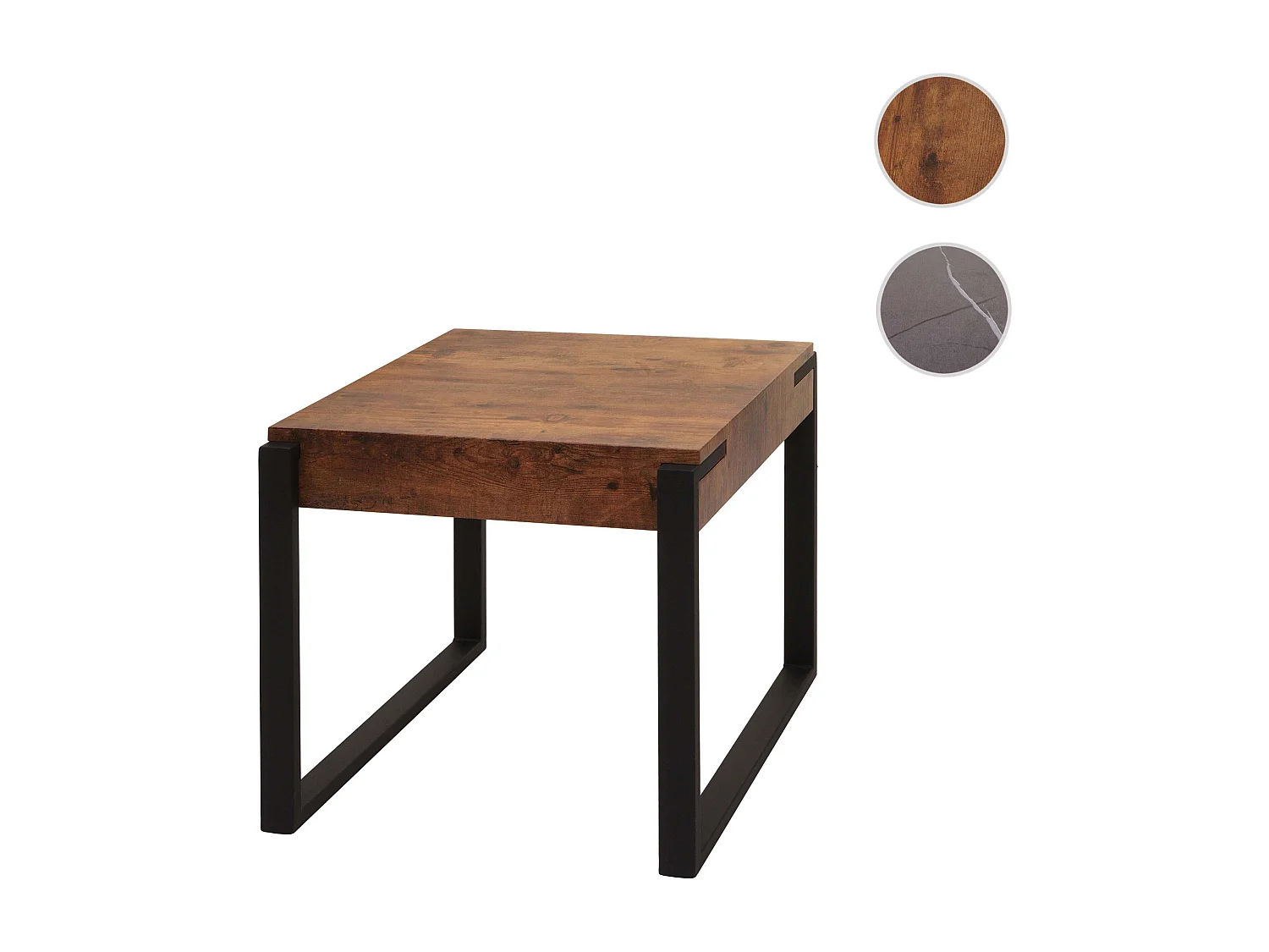 Table d'appoint MCW-L53,  chêne sauvage foncé