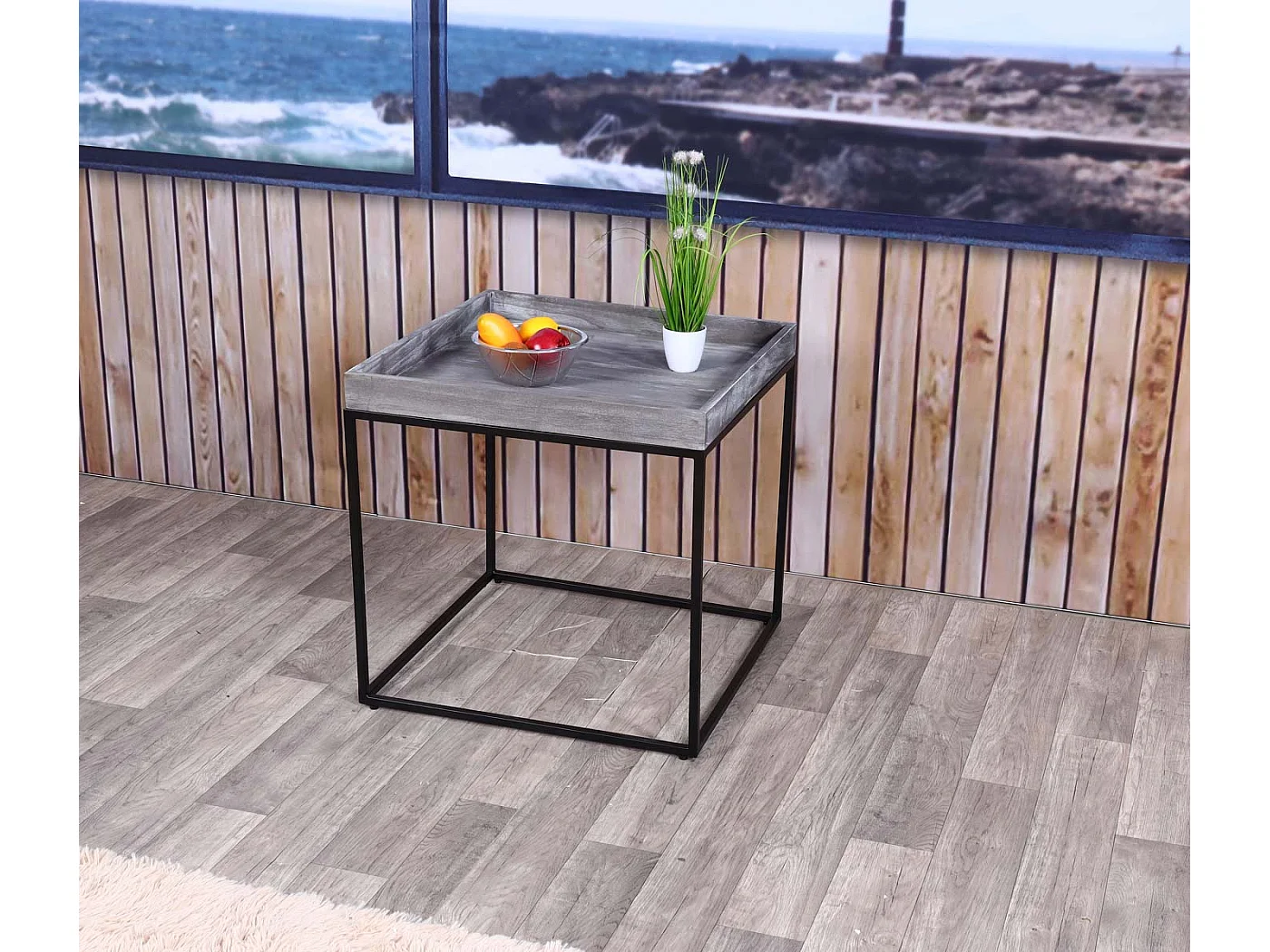 Table d'appoint MCW-K71,  gris foncé