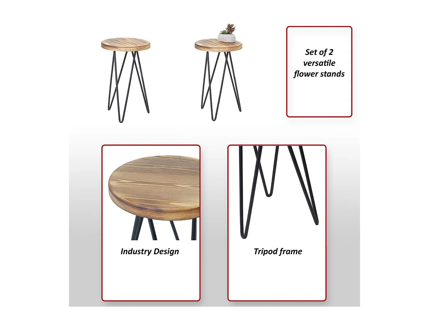 Bloemenstandaard MCW-A80 (set van 2)