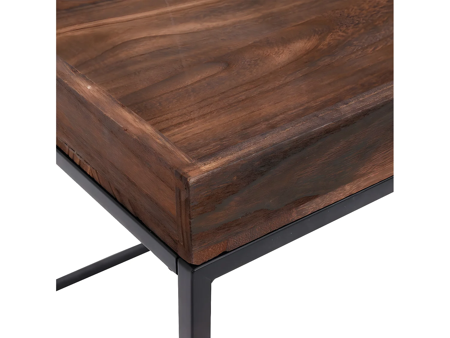 Stolik boczny MCW-K71,  ciemny brąz