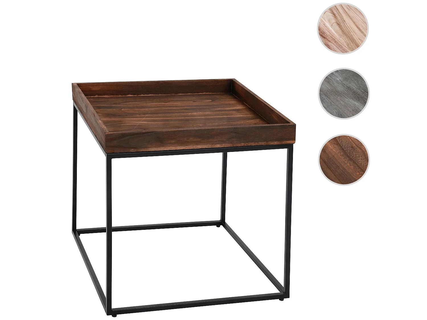 Table d'appoint MCW-K71,  brun foncé