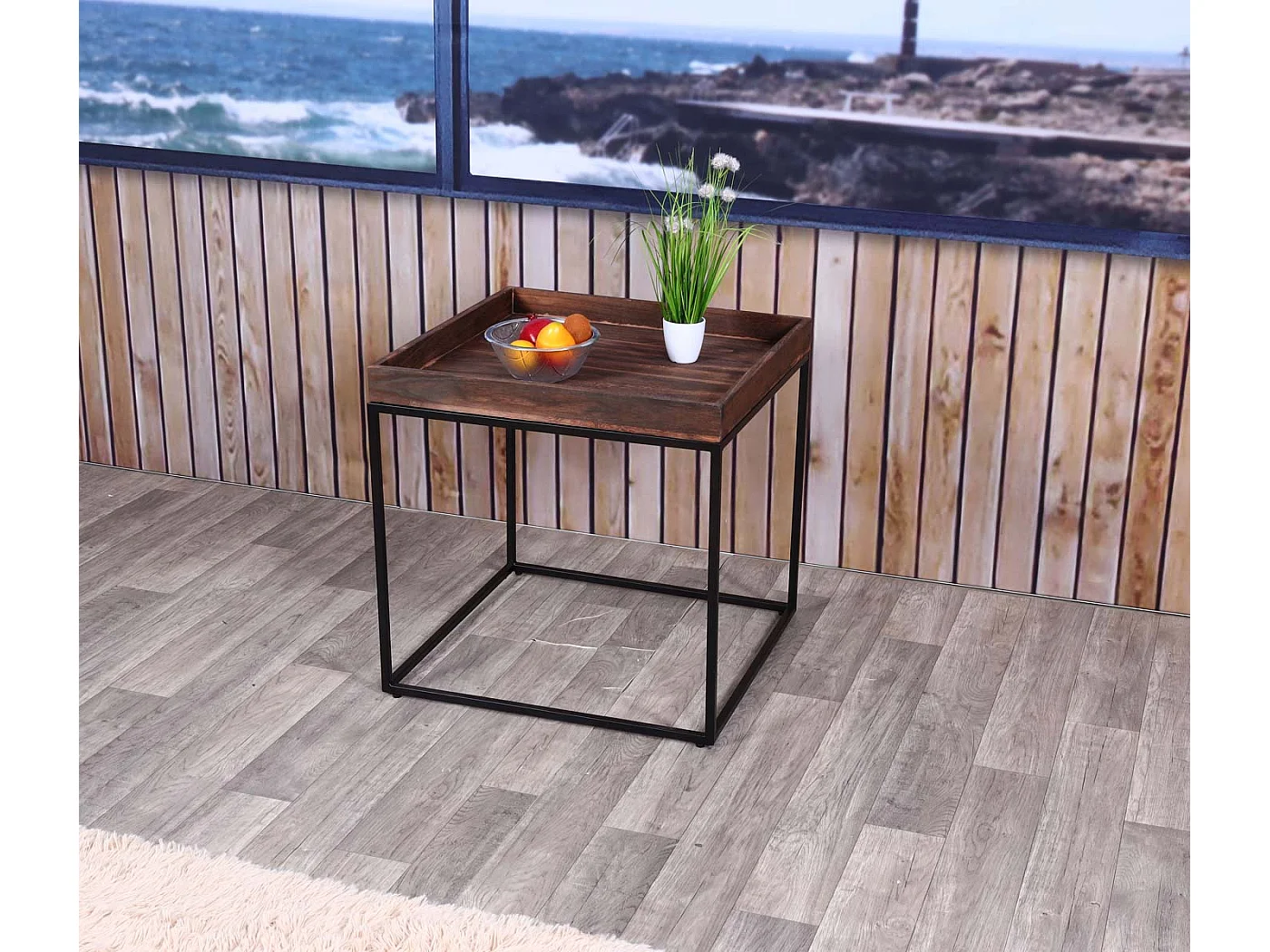 Side table MCW-K71,  dark brown