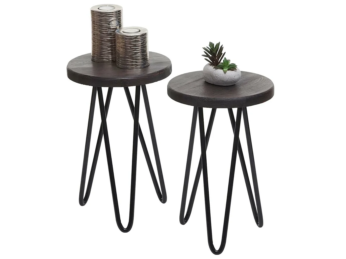 MCW-A80 bijzettafel (set van 2),  donkerbruin