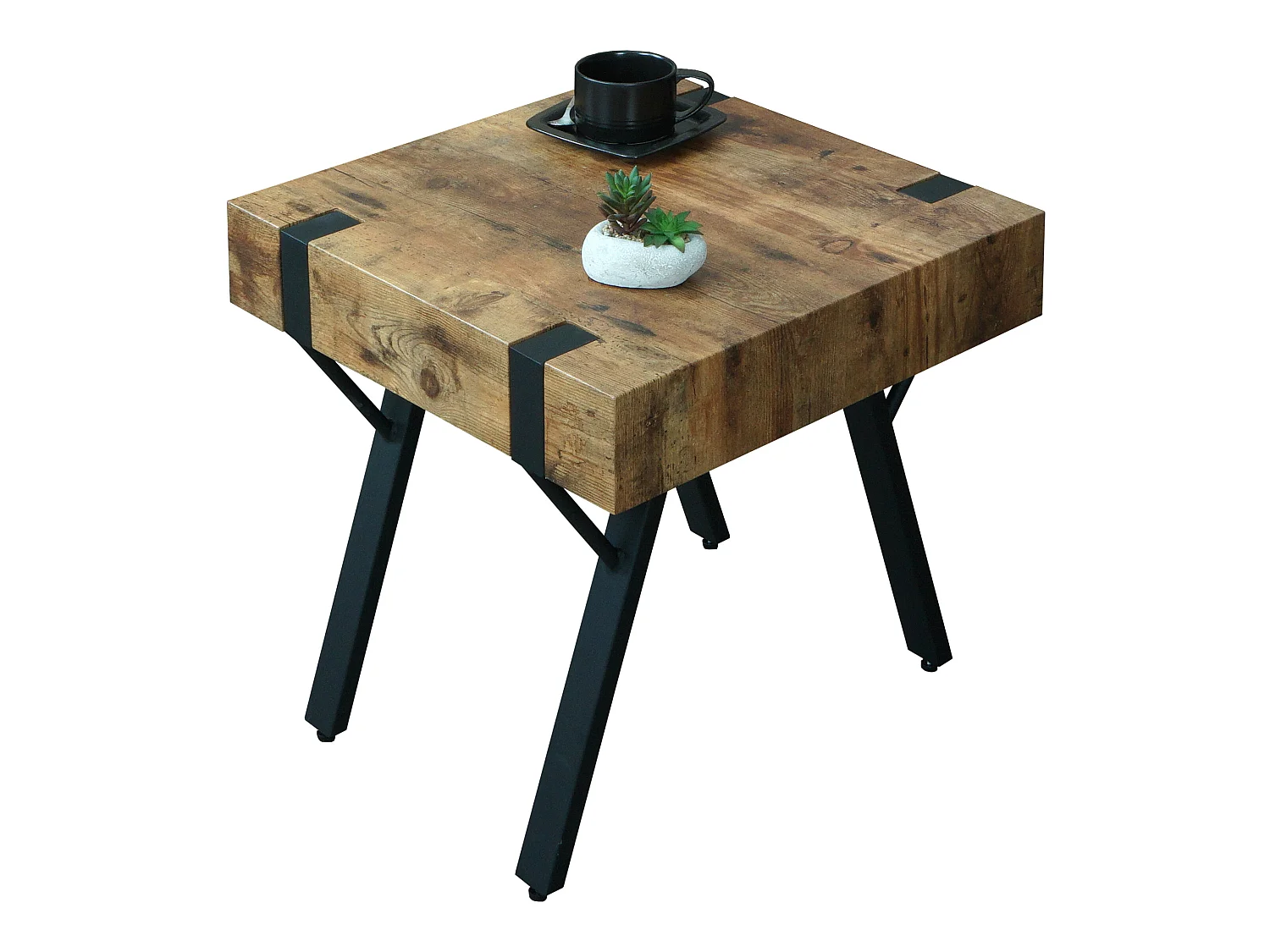 Table d'appoint MCW-L54,  chêne sauvage foncé