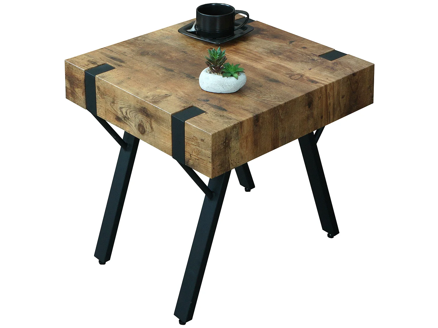 Table d'appoint MCW-L54,  chêne sauvage foncé