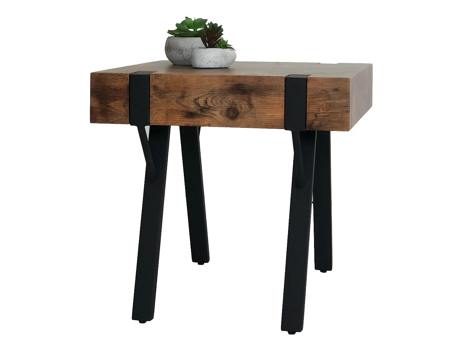 Table d'appoint MCW-L54,  chêne sauvage foncé