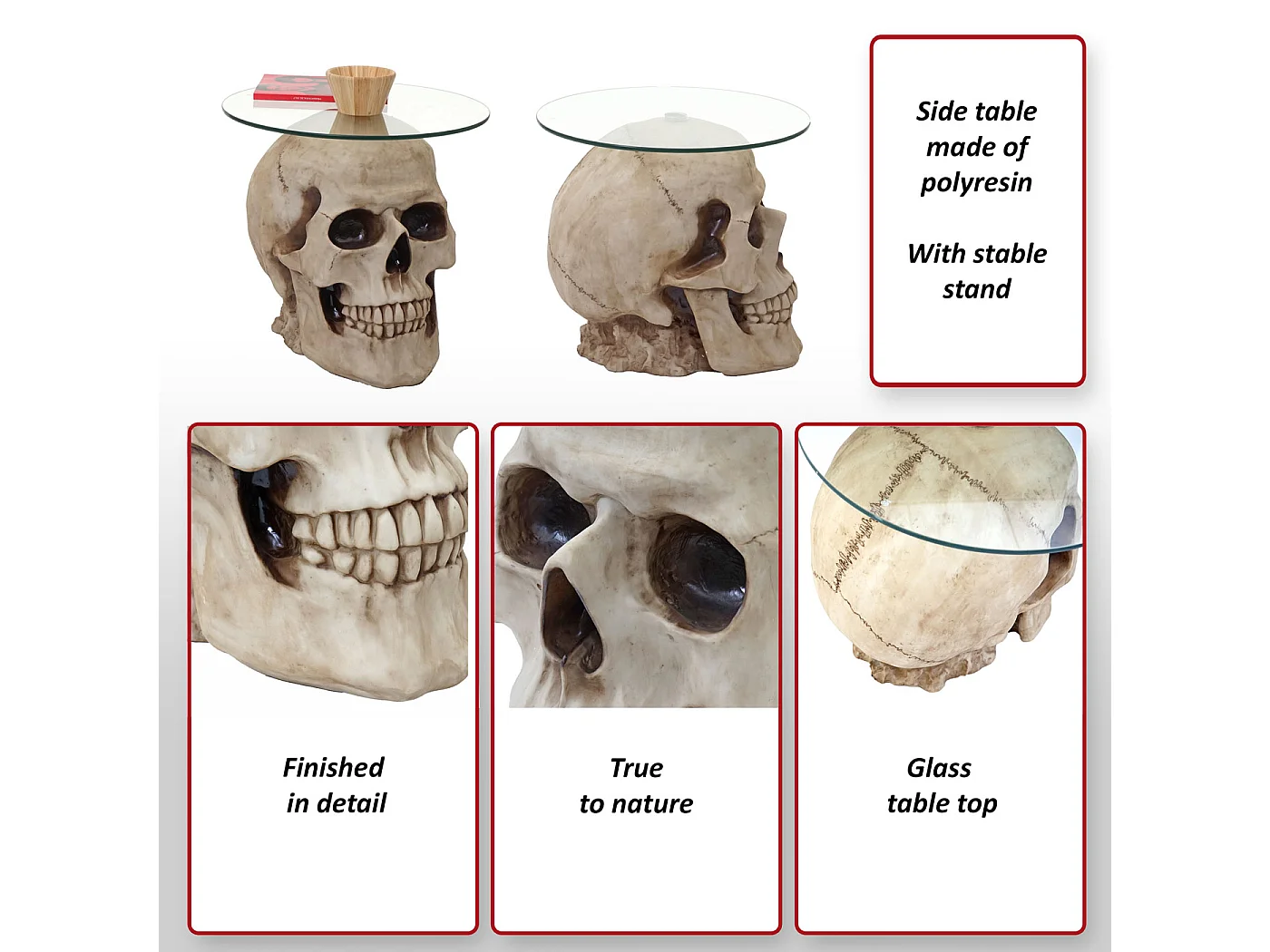 Beistelltisch Totenkopf MCW-A19
