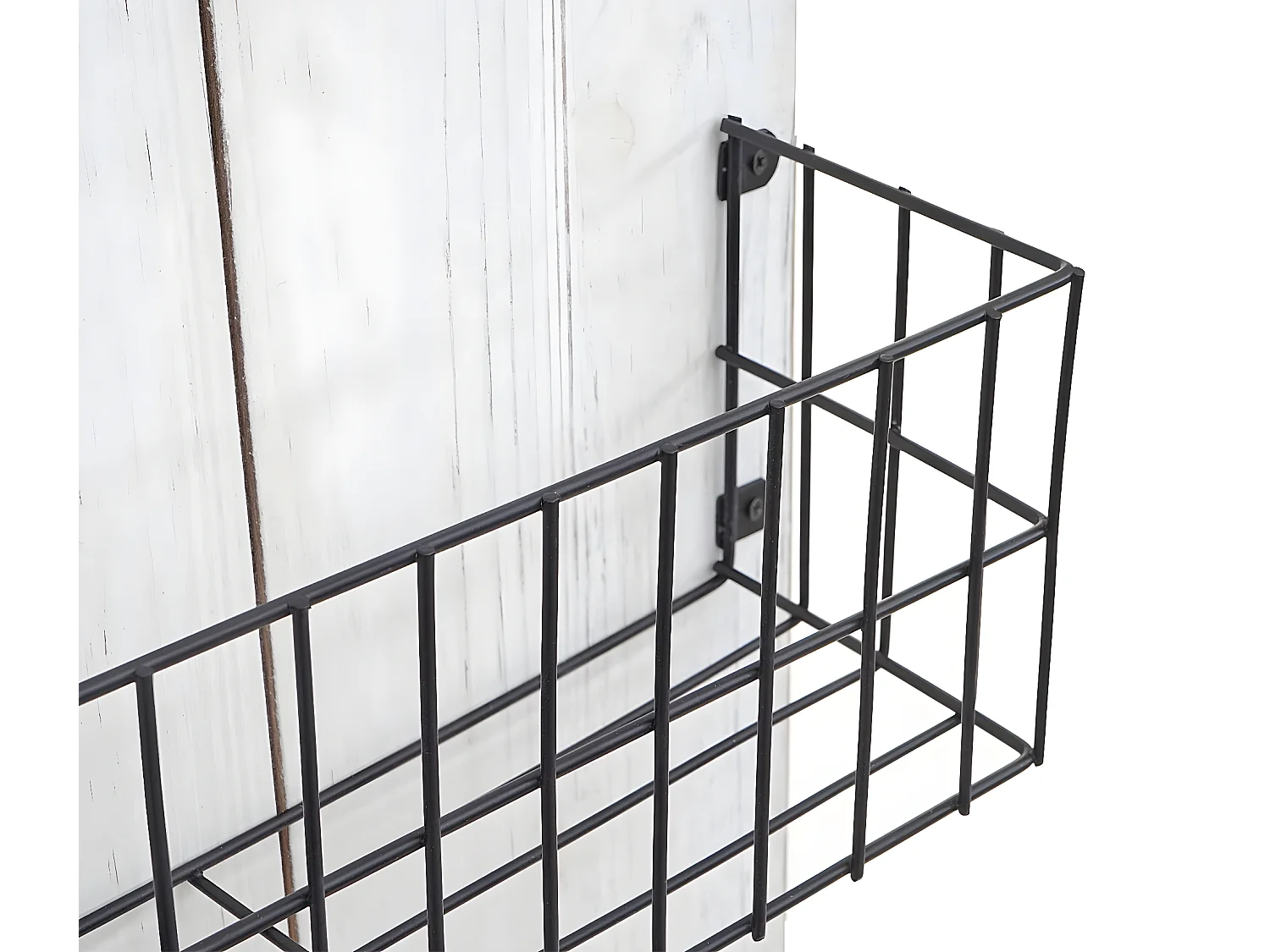 Étagère murale MCW-D42 Bois massif shabby,  70x40x10cm