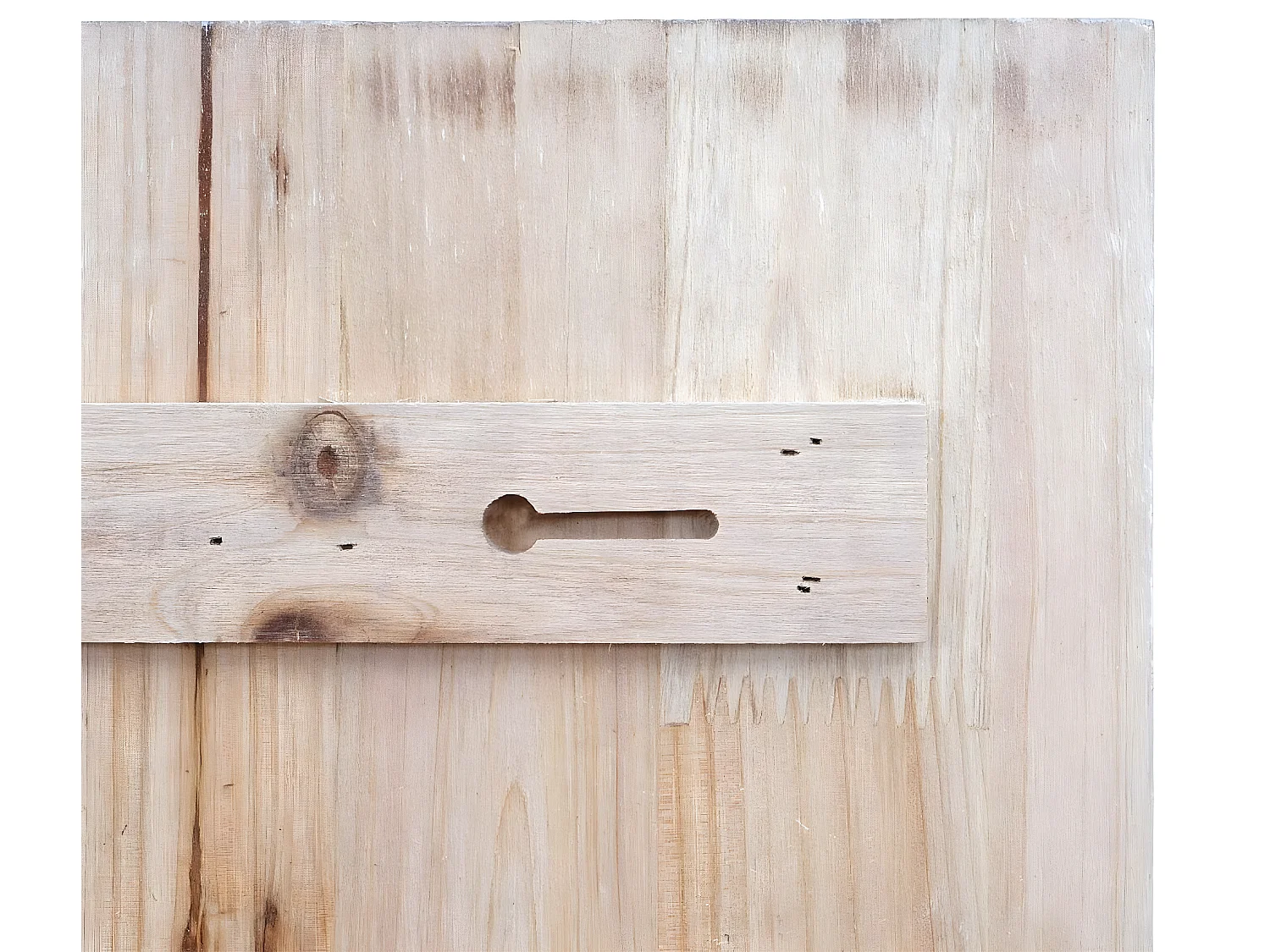 Étagère murale MCW-D42 Bois massif shabby,  70x40x10cm