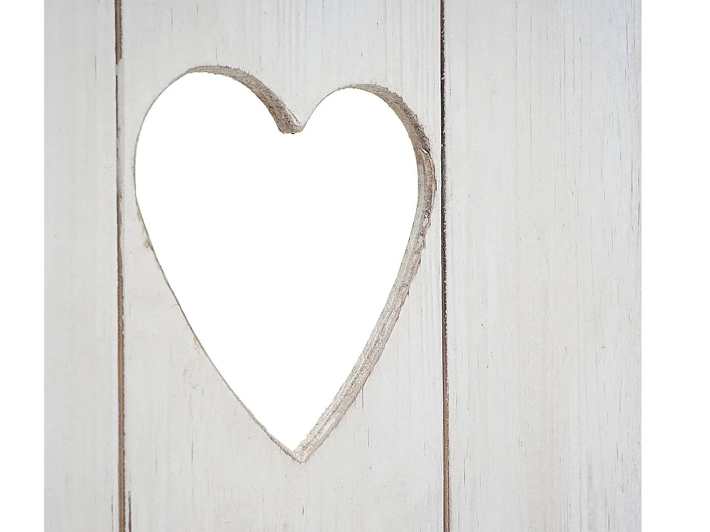 Estante de parede MCW-D42 Madeira maciça Shabby,  branco shabby, 70x40x10cm